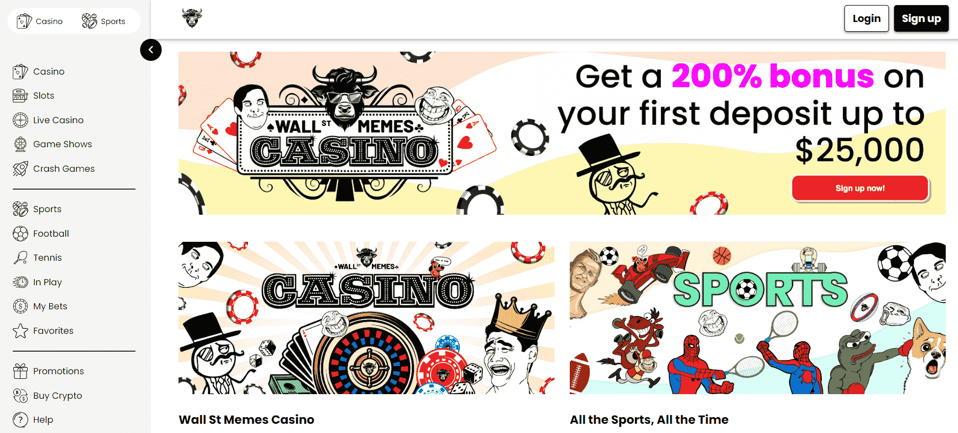 Detailed Wall Street Memes Casino Review 2025