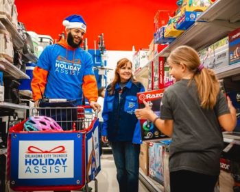 Oklahoma City Thunder players, entertainers help kids buy $300 worth of Christmas presents