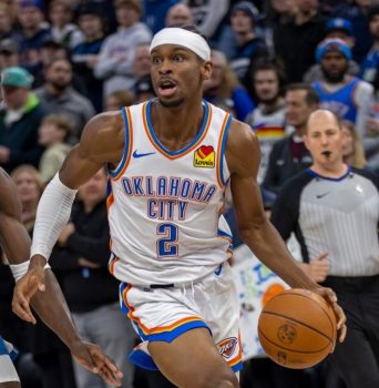 Oklahoma City Thunder Shai Gilgeous-Alexander on pace for 3rd season in NBA history with 31-6-2 averages on 50% FG
