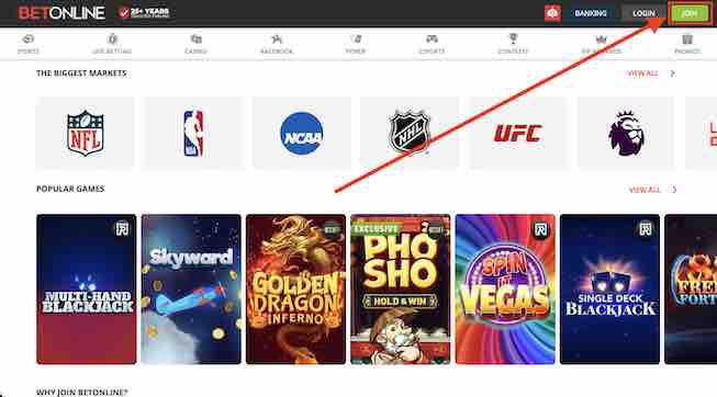 florida sports betting BetOnline sign up
