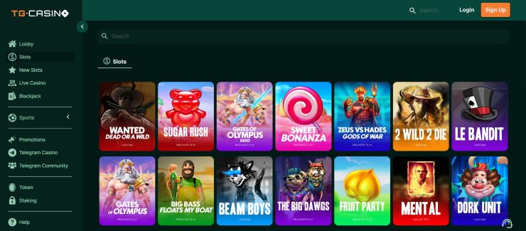 TG Casino Anonymous Casino Games