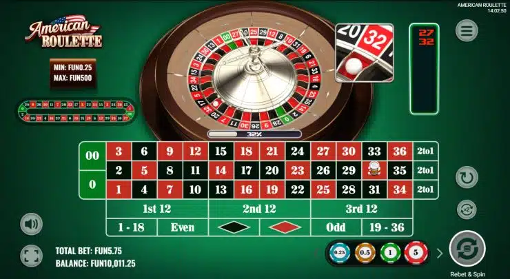 Play American Roulette