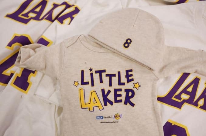 Babies Born On Kobe Bryant's Birthday Gifted Lakers Gear At UCLA Health