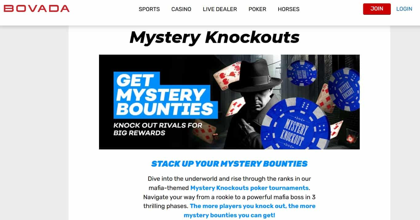 online casinos bovada poker tournament