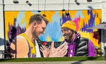Luka Doncic, Kobe Bryant Lakers Mural Unveiled by City of Los Angeles