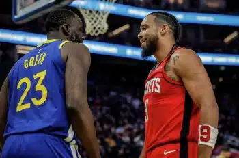 Dillon Brooks and Draymond Green pic