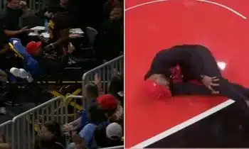 Hawks fan injury