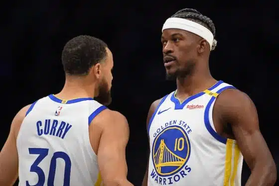 Jimmy Butler and Steph Curry pic