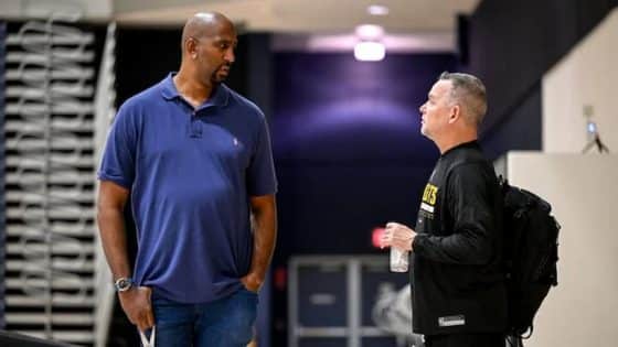 Michael Malone and Calvin Booth pic