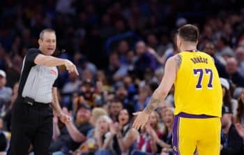 Luka Doncic ejected for talking trash to fan