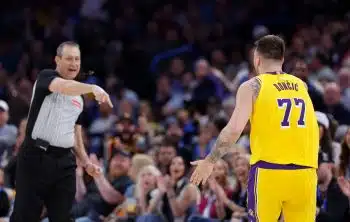 Luka Doncic ejected for talking trash to fan