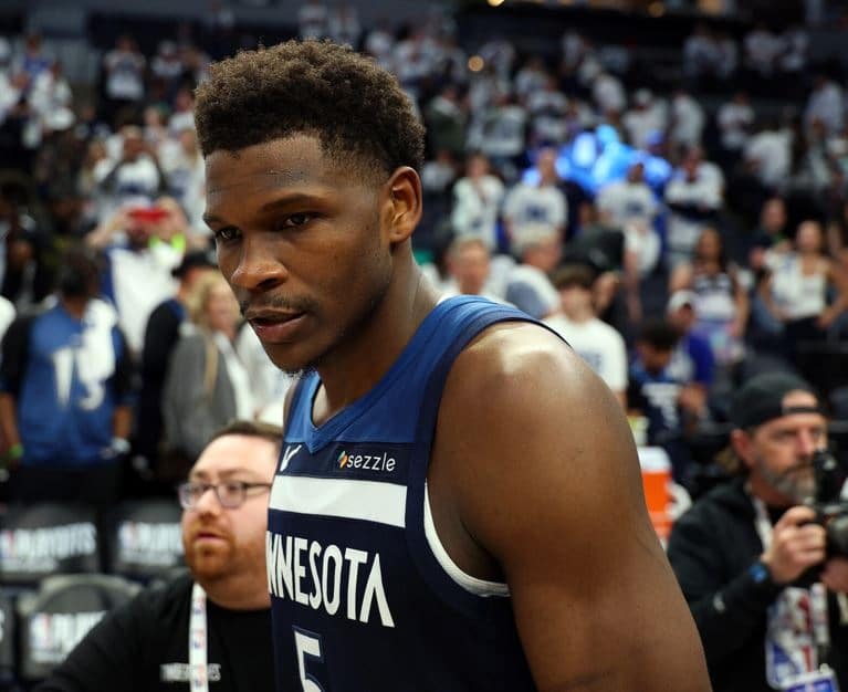 Timberwolves Anthony Edwards Held to Second-Lowest Scoring Total of Postseason