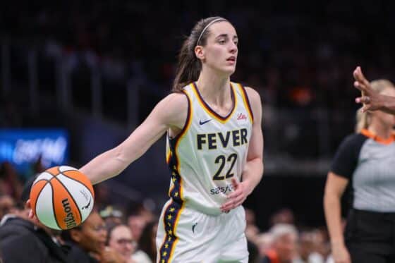 Caitlin Clark three-point streak 140