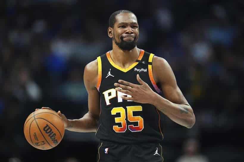 What is Houston’s projected starting five after acquiring veteran Kevin Durant?