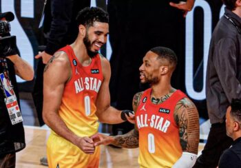 Jayson Tatum and Damian LIllard pic