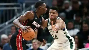 Adebayo and Antetokounmpo pic