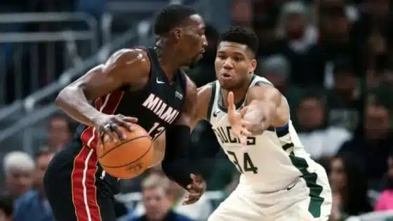 Adebayo and Antetokounmpo pic