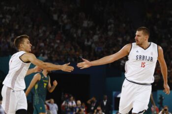 Bogdan Bogdanovic and Nikola Jokic pic