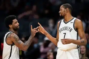 Kyrie Irving and Kevin Durant pic