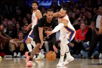 Darius Garland, Jalen Brunson - Cleveland Cavaliers, New York Knicks
