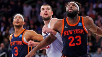 Josh Hart and Mitchell Robinson knicks
