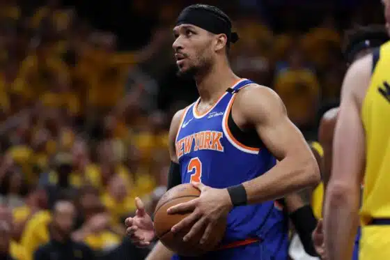 Josh Hart at the free throw line