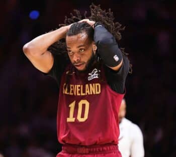 Cleveland Cavaliers Darius Garland Exits OT Loss To Miami Heat After Reinjuring Toe