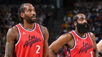 Kawhi Leonard and James Harden Clippers pic