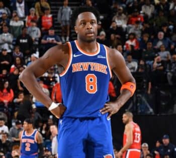New York Knicks OG Anunoby Sustains Left Hamstring Strain Against Heat