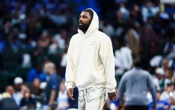 Kyrie Irving walking on court
